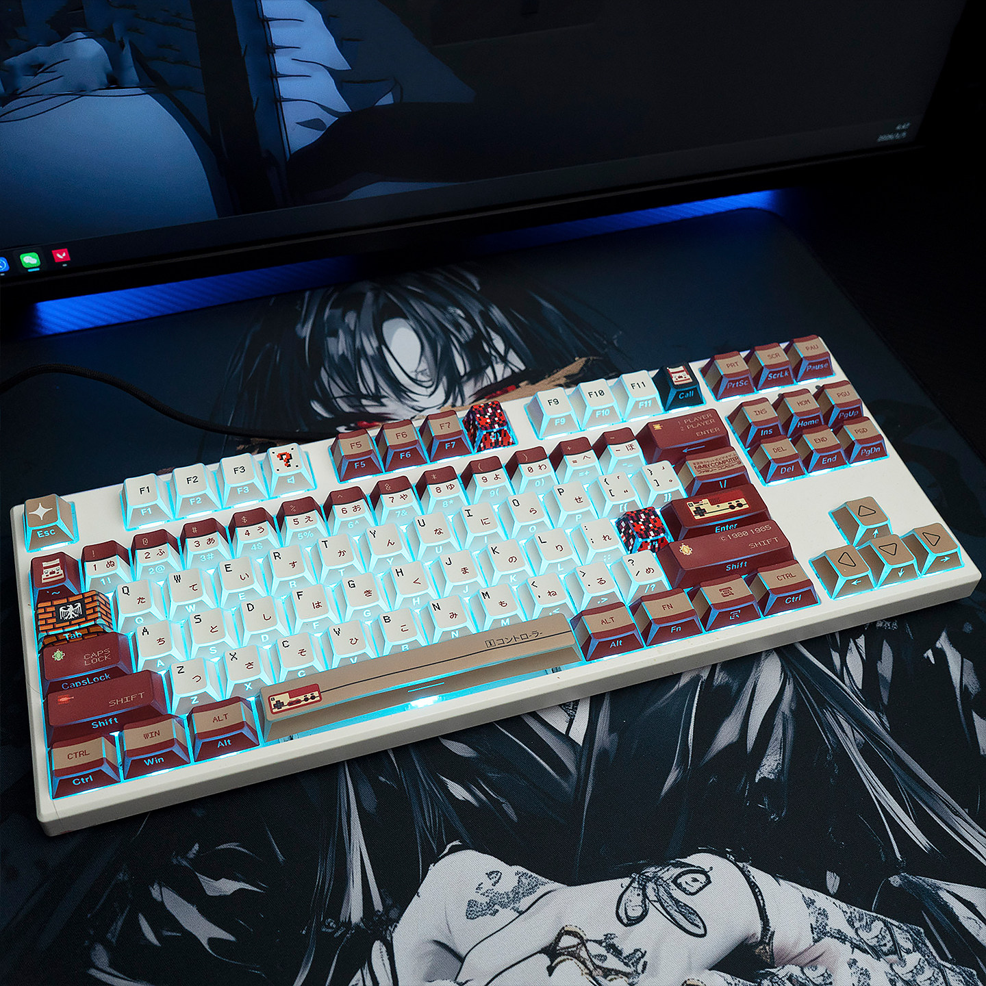 Keycap TapTempo NES Holographic Cherry PBT Dyesub