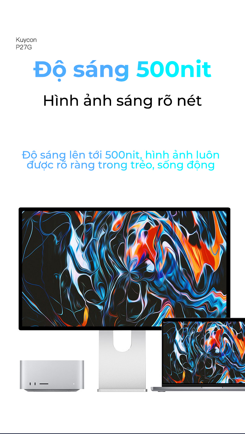 Màn hình Kuycon P27G (27 inch/4K/IPS/60hz/Màn gương)