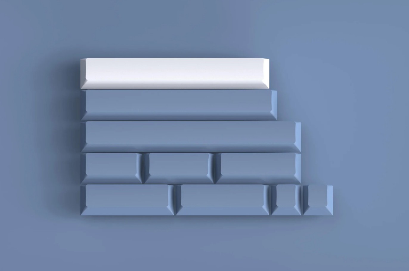 Keycap GMK CYL Arctic Profile Cherry ABS Doubleshot