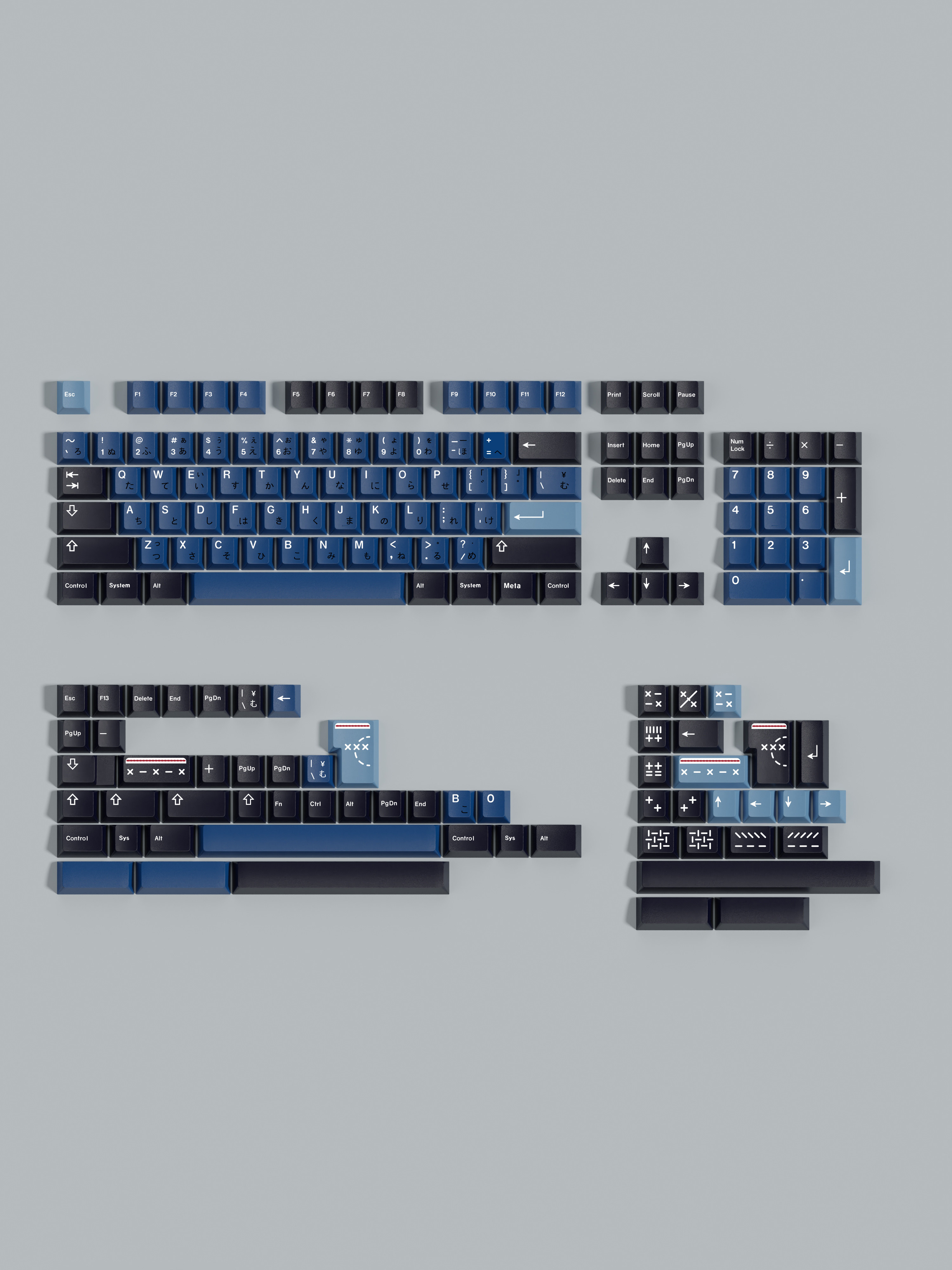 [In Stock] Keycap Walker Indigo Cherry PBT Dyesub