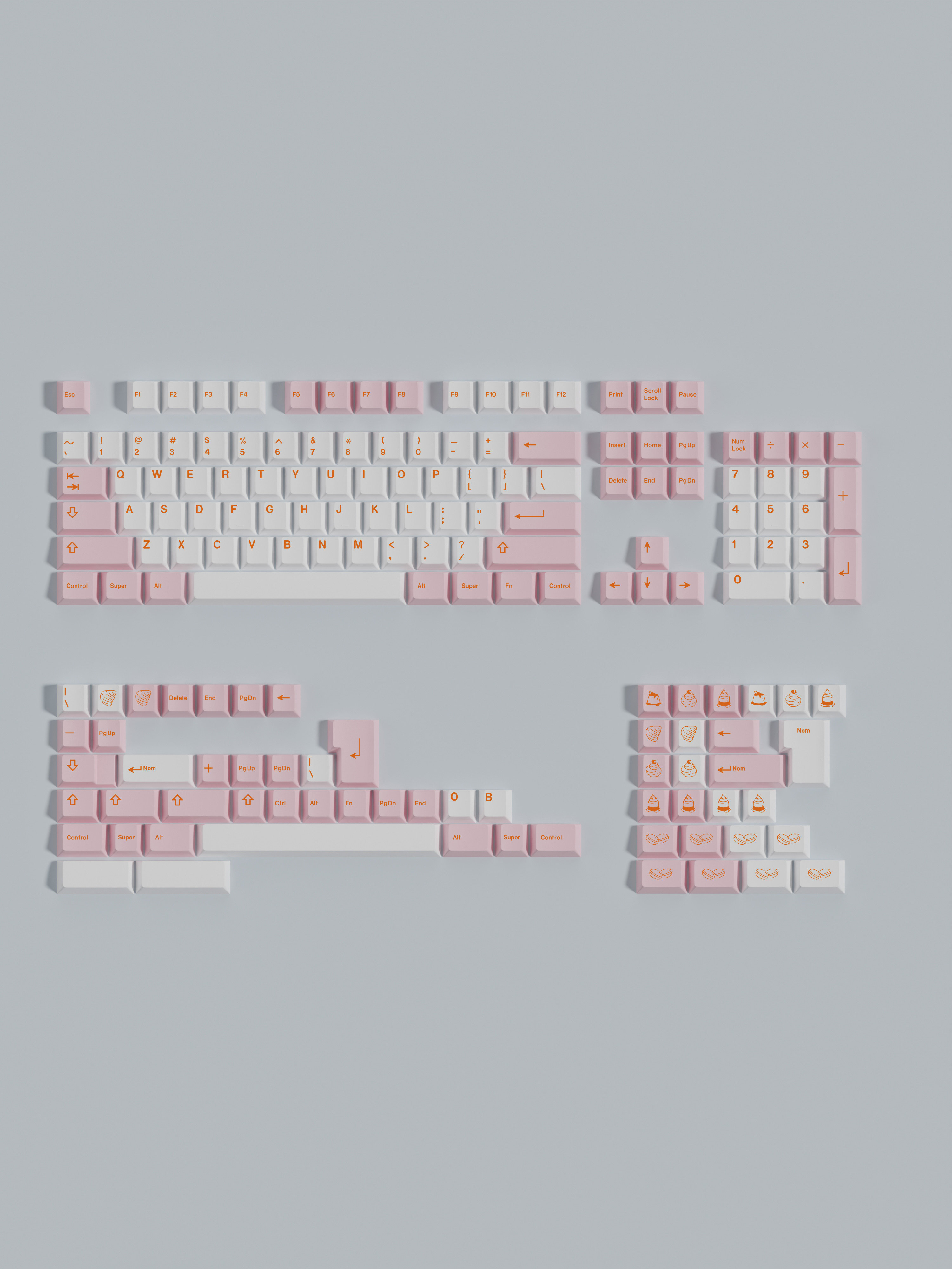 [In Stock] Keycap Walker Pastry  Cherry PBT Dyesub