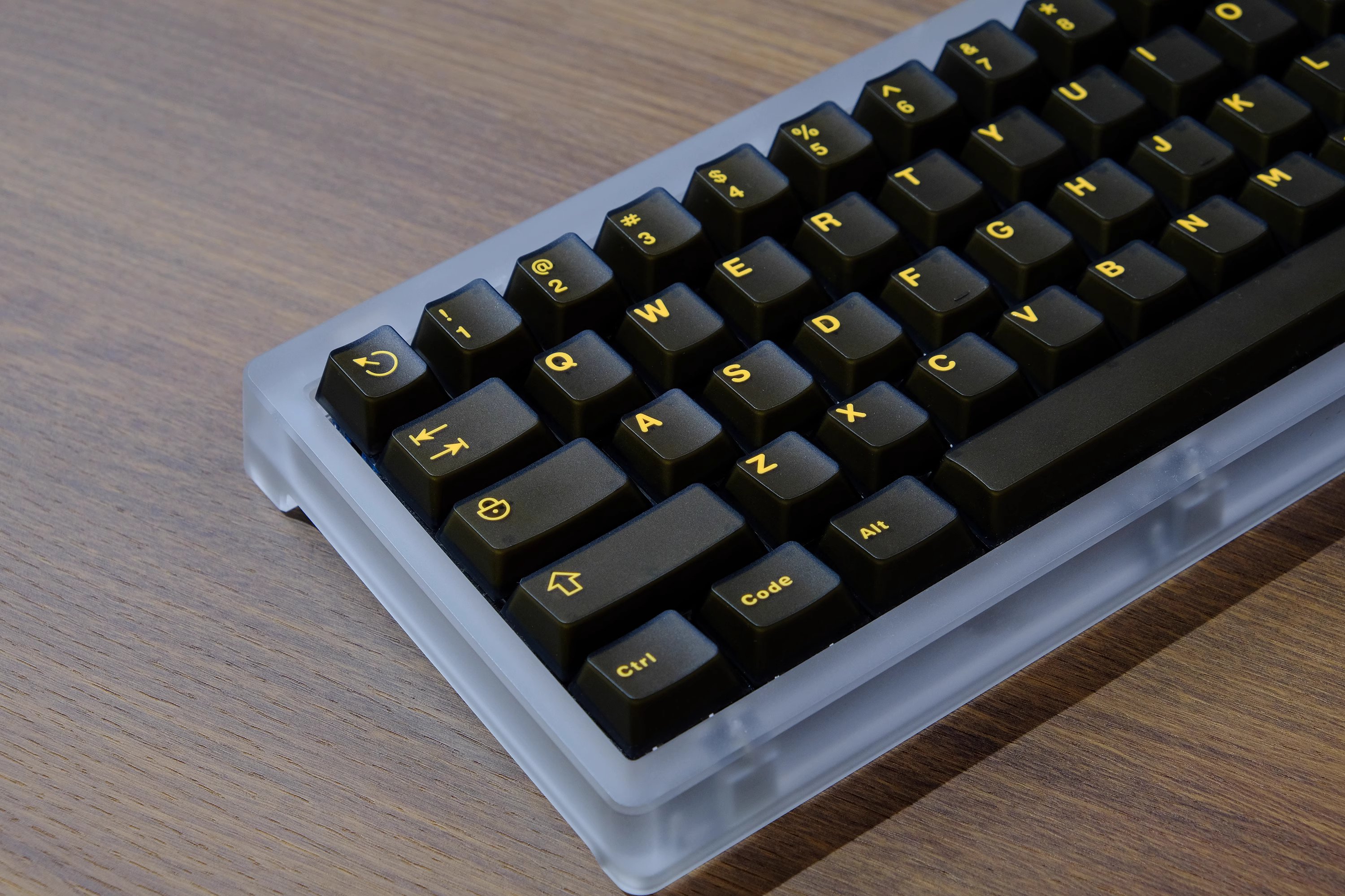 Keycap Cherry Aifei Black Gold Semi-Transparent ABS Doubleshot