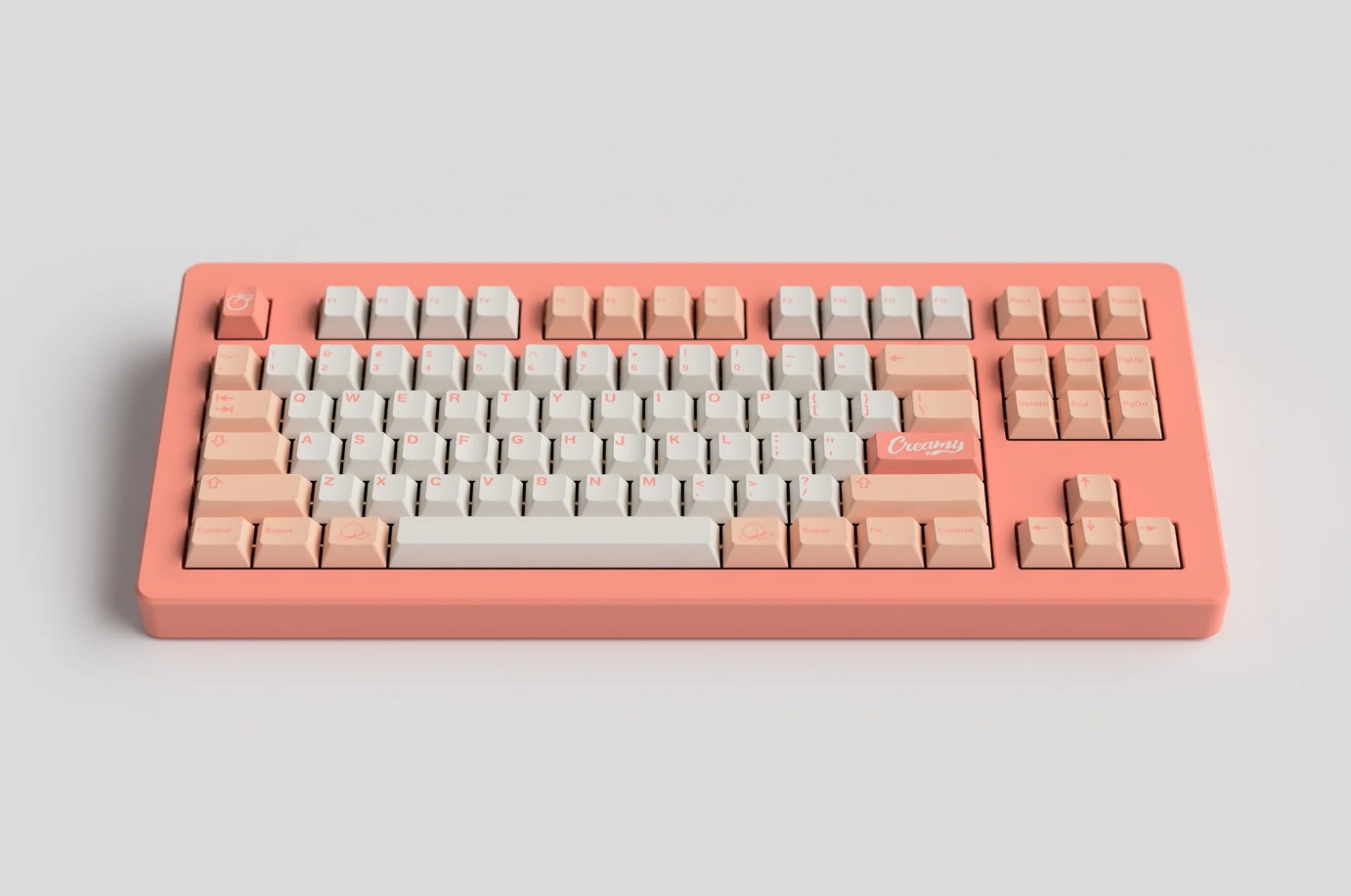 Keycap Cherry GMK Peach n Cream Lite ABS Doubleshot