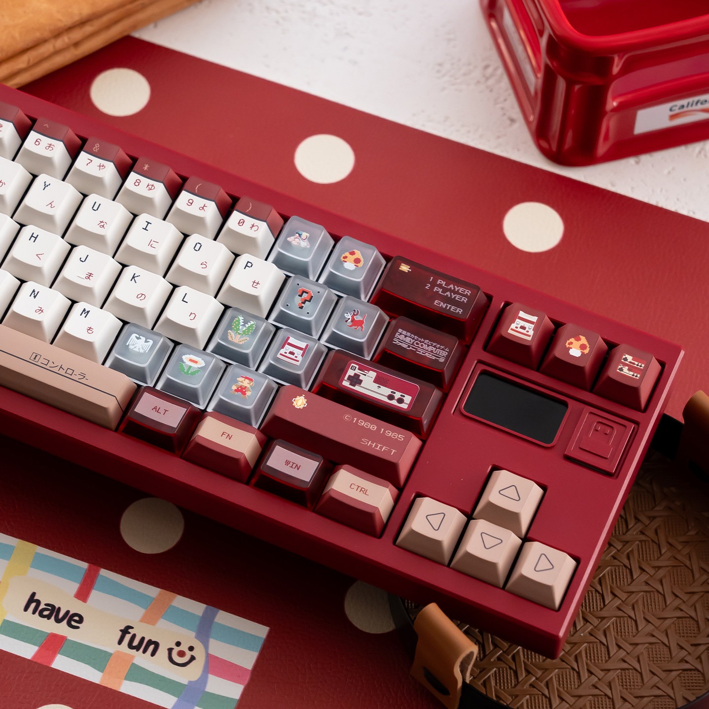 [In Stock] Keycap Cherry TapTempo Famicom PBT Dyesub