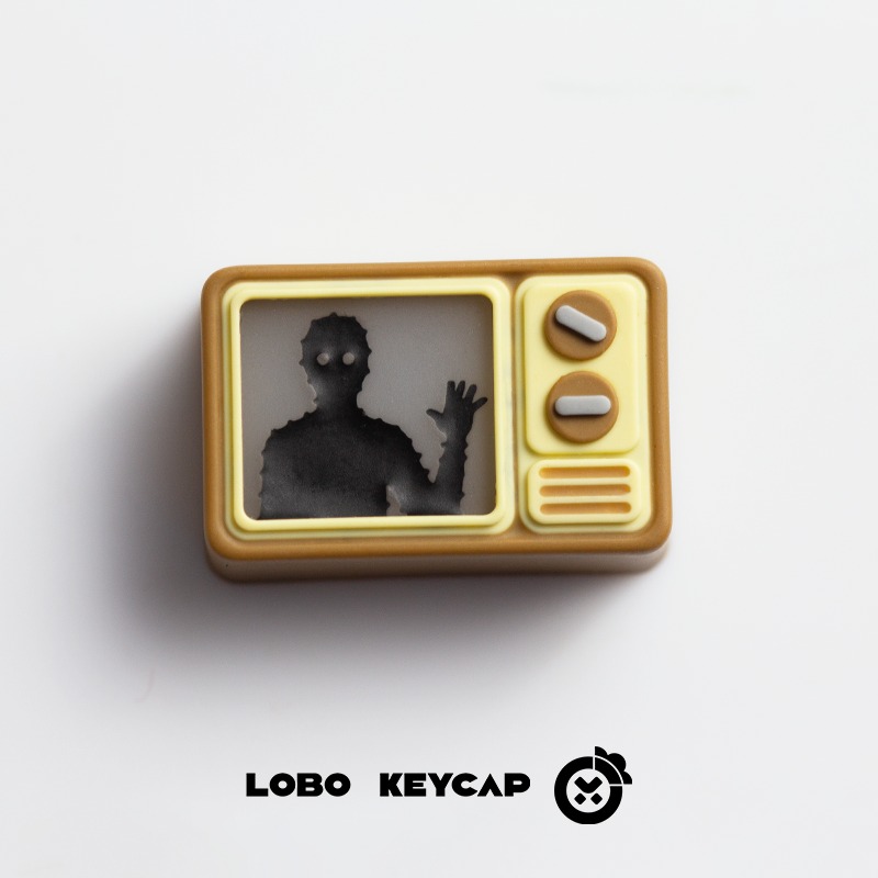 Keycap Artisan Lobo TV Xuyên led