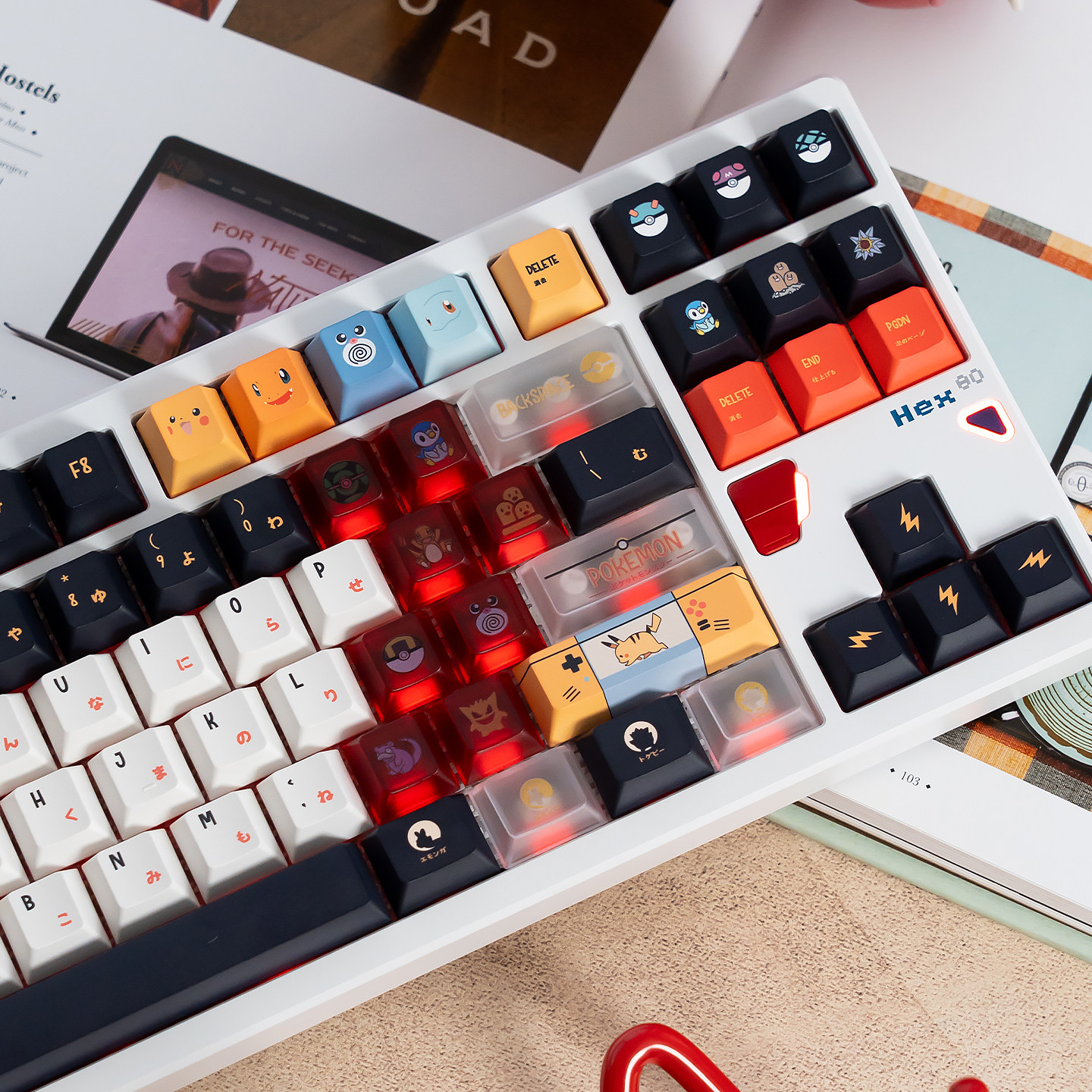 Keycap TapTempo Pokemon Cherry PBT Dyesub