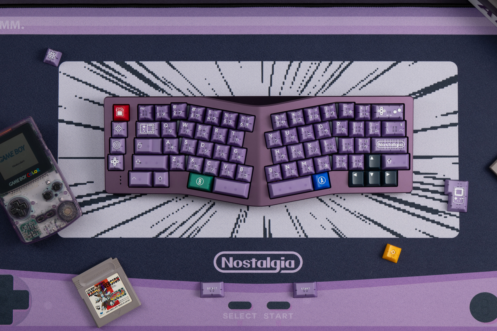 Keycap PBTfans Atomic Purple R2 Cherry PBT Doubleshot