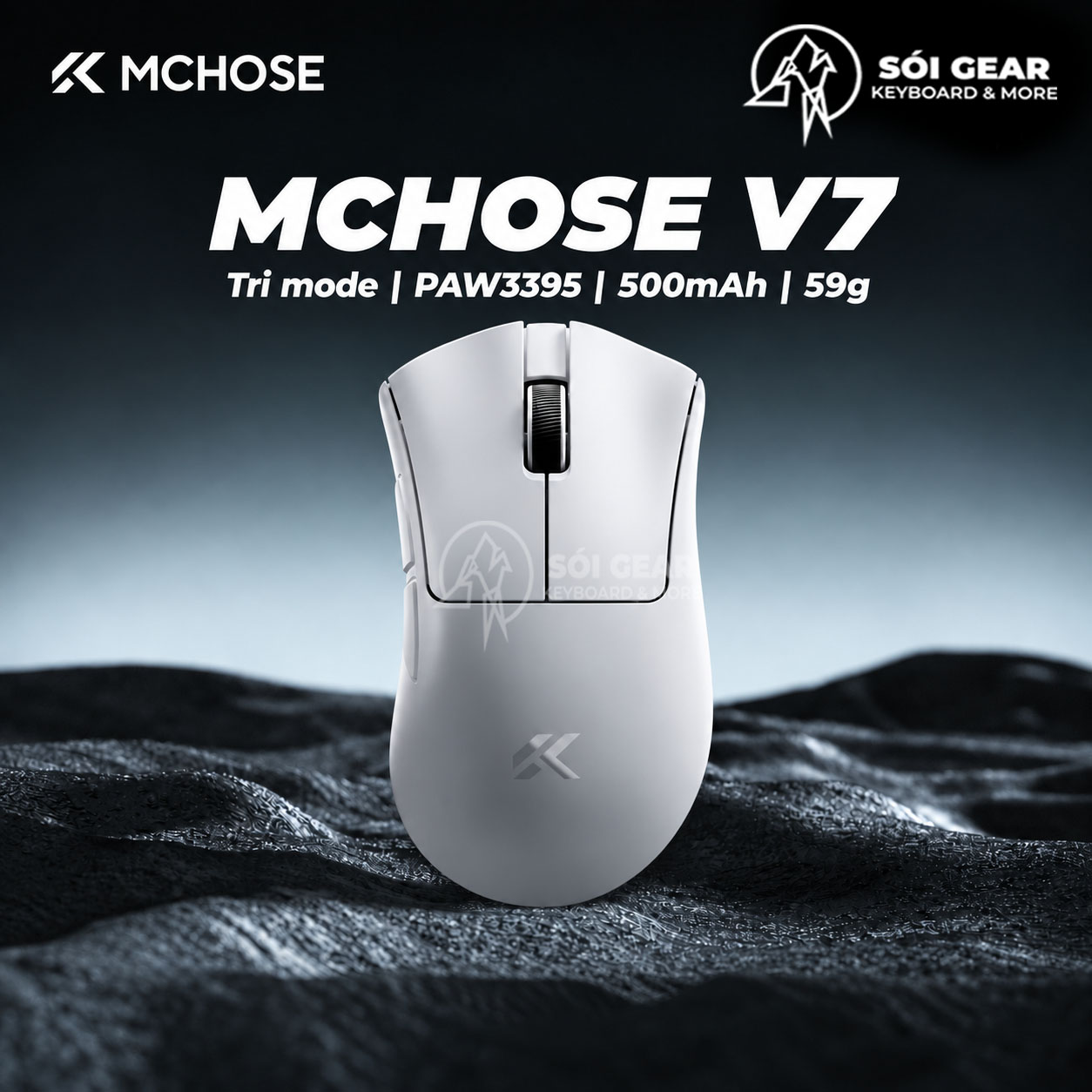 Chuột Gaming Không dây Mchose V7