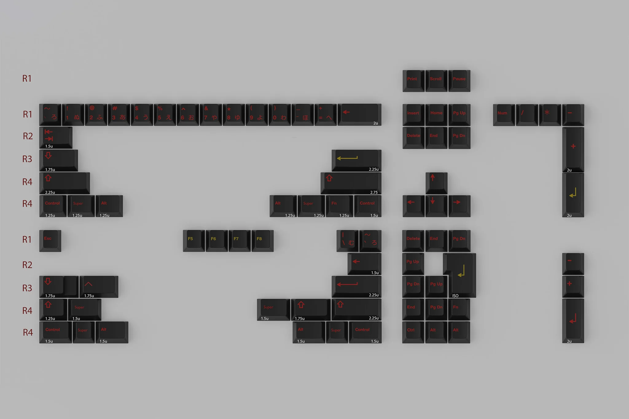 Keycap GMK CYL Higanbana Cherry ABS Doubleshot