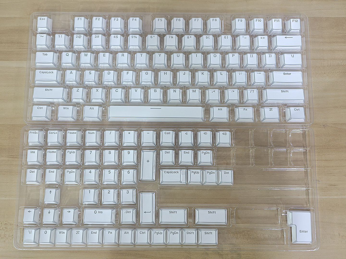 Keycap Mintcap Trắng Xuyên LED Cạnh Viền Cherry PBT