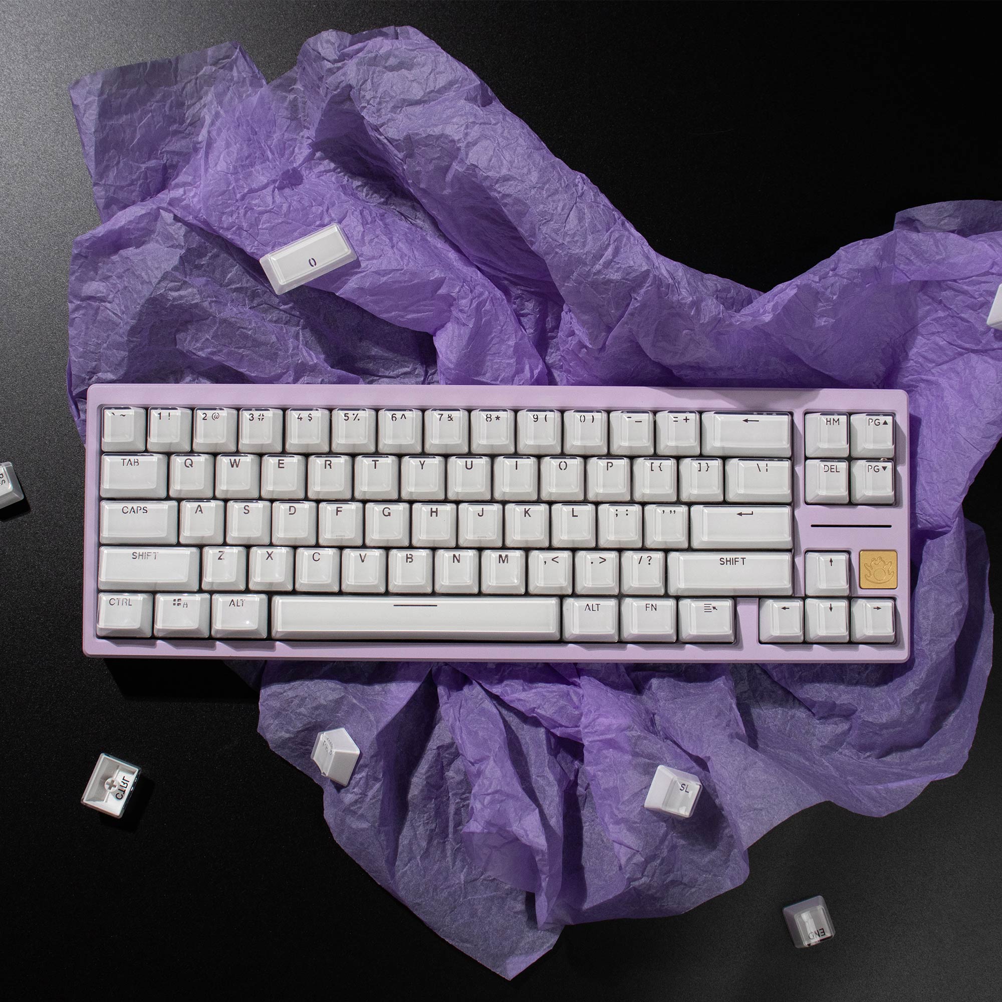 Keycap OEM Mintcaps Crystal Jelly ABS Doubleshot