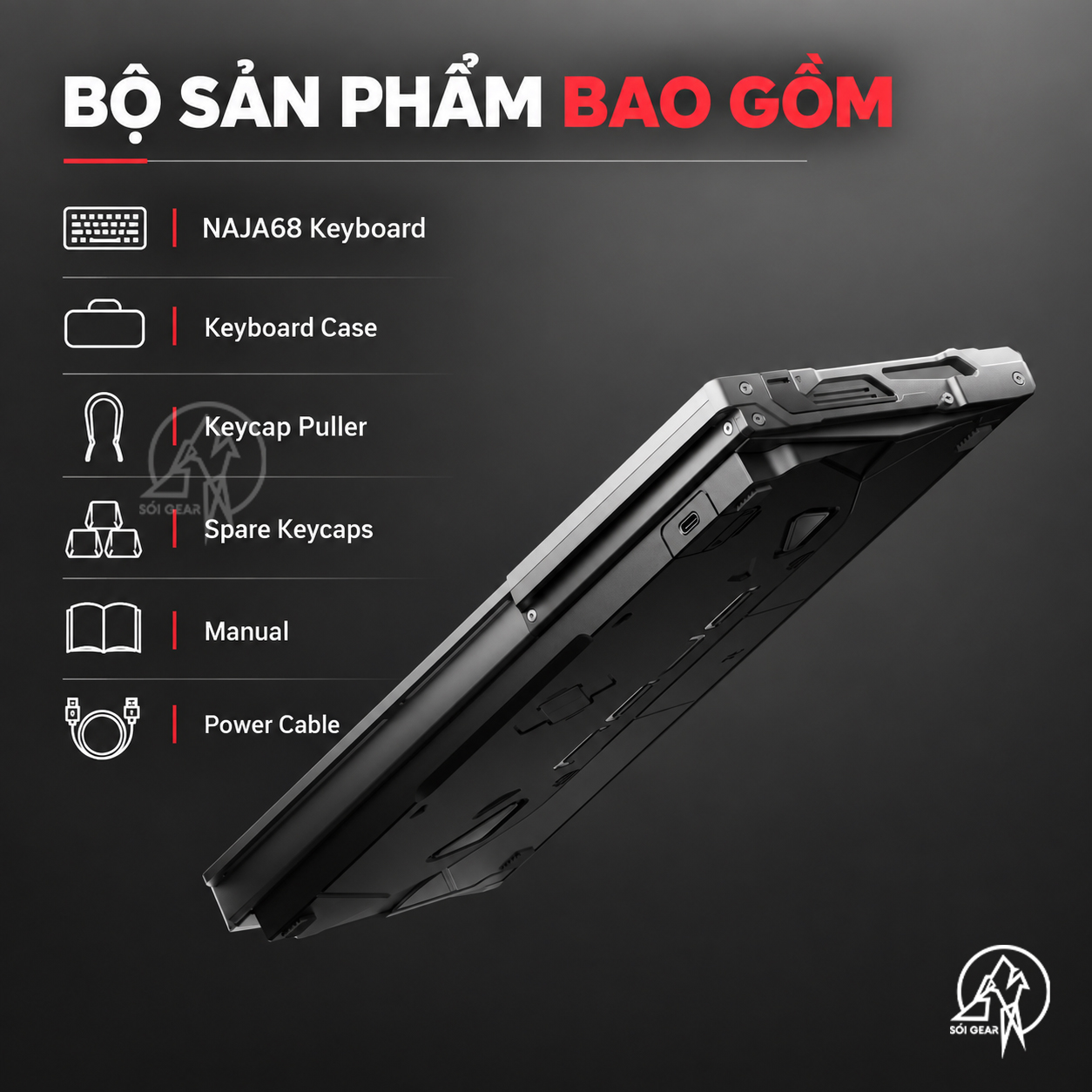 [In Stock] Bàn phím NAJA68 HE Prebuilt
