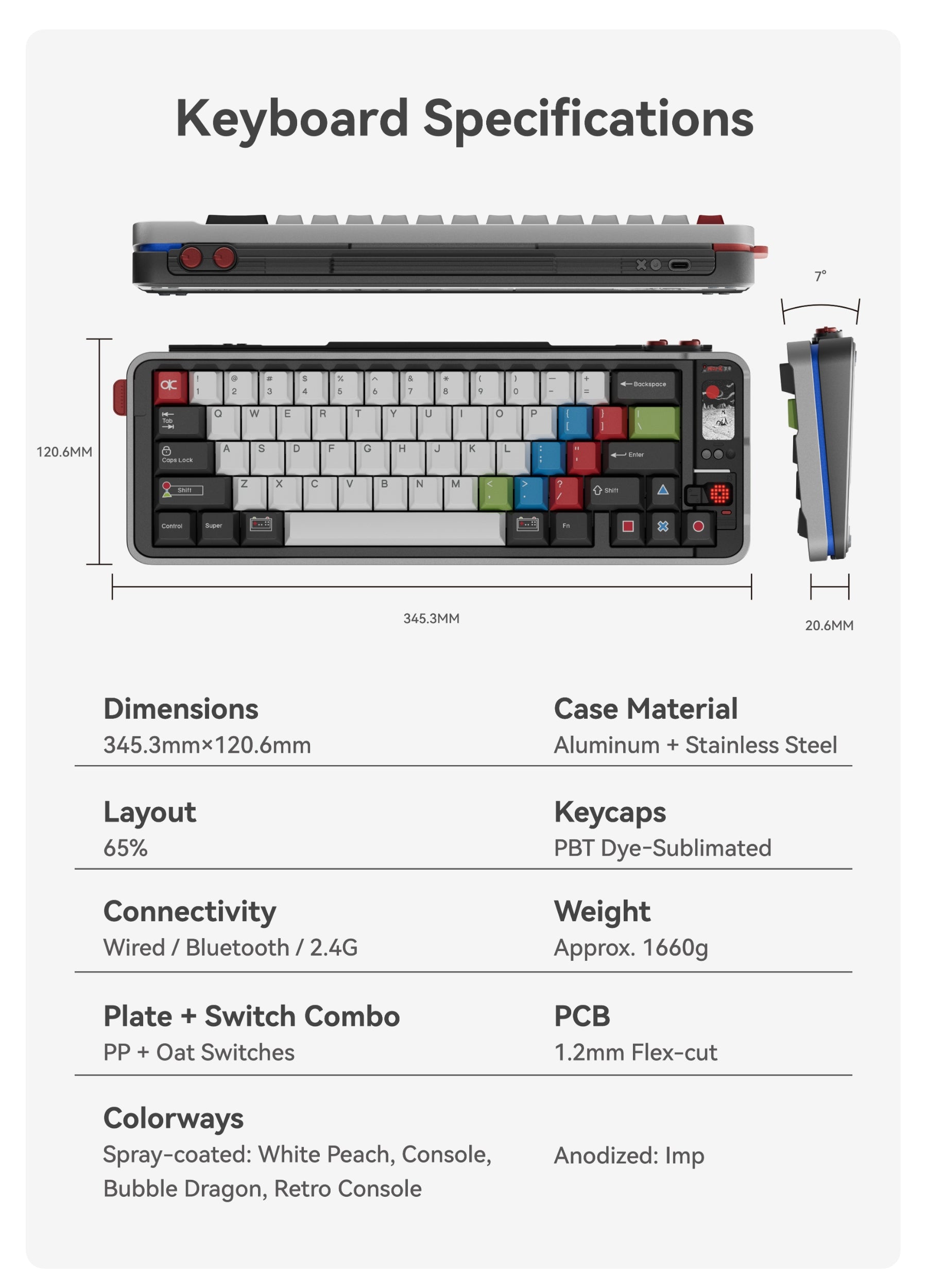[GB] Bàn phím cơ QK65 MK3 - Prebuilt Keyboard