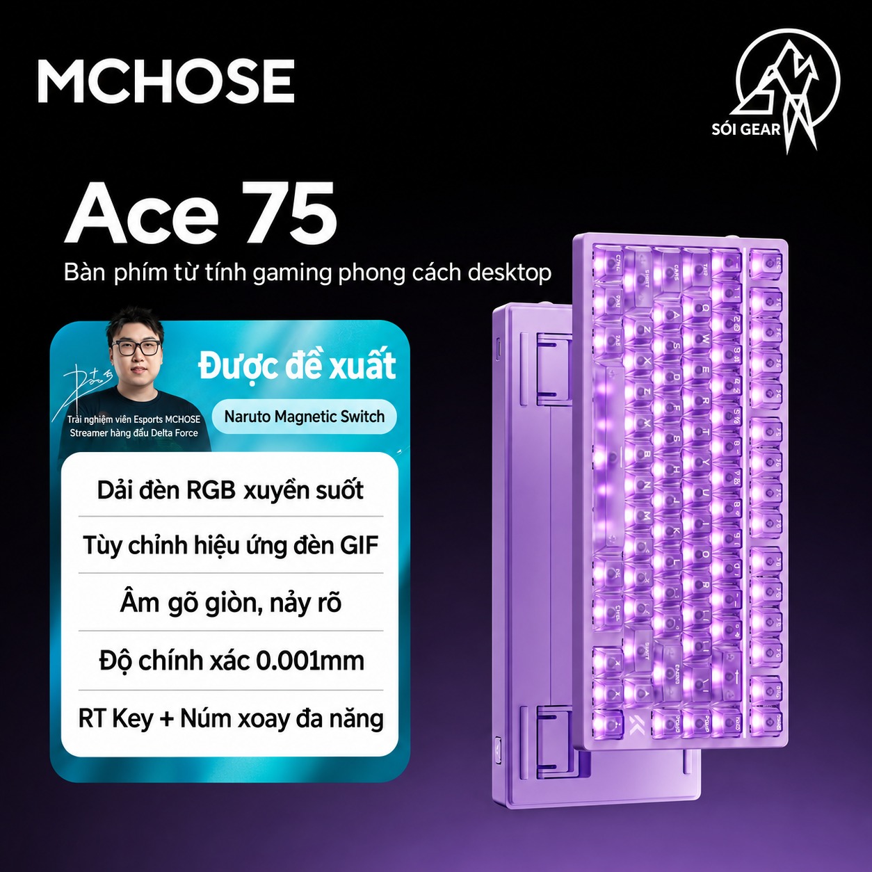 Bàn phím Mchose Ace75 HE