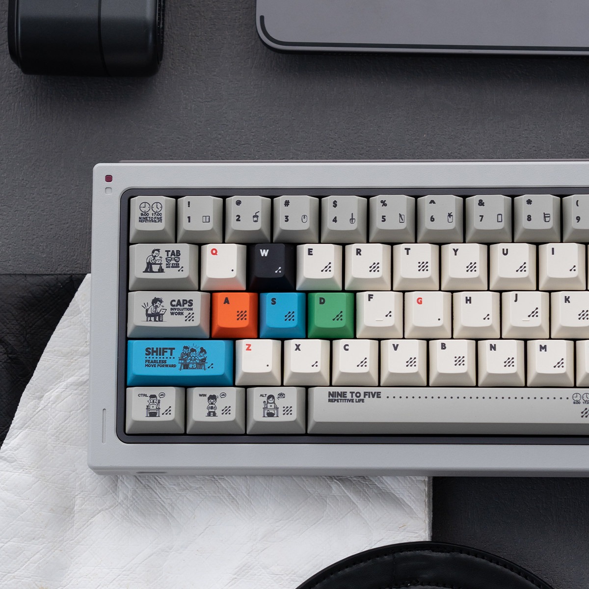 Keycap Cherry TapTempo Nine To Five PBT Doubleshot