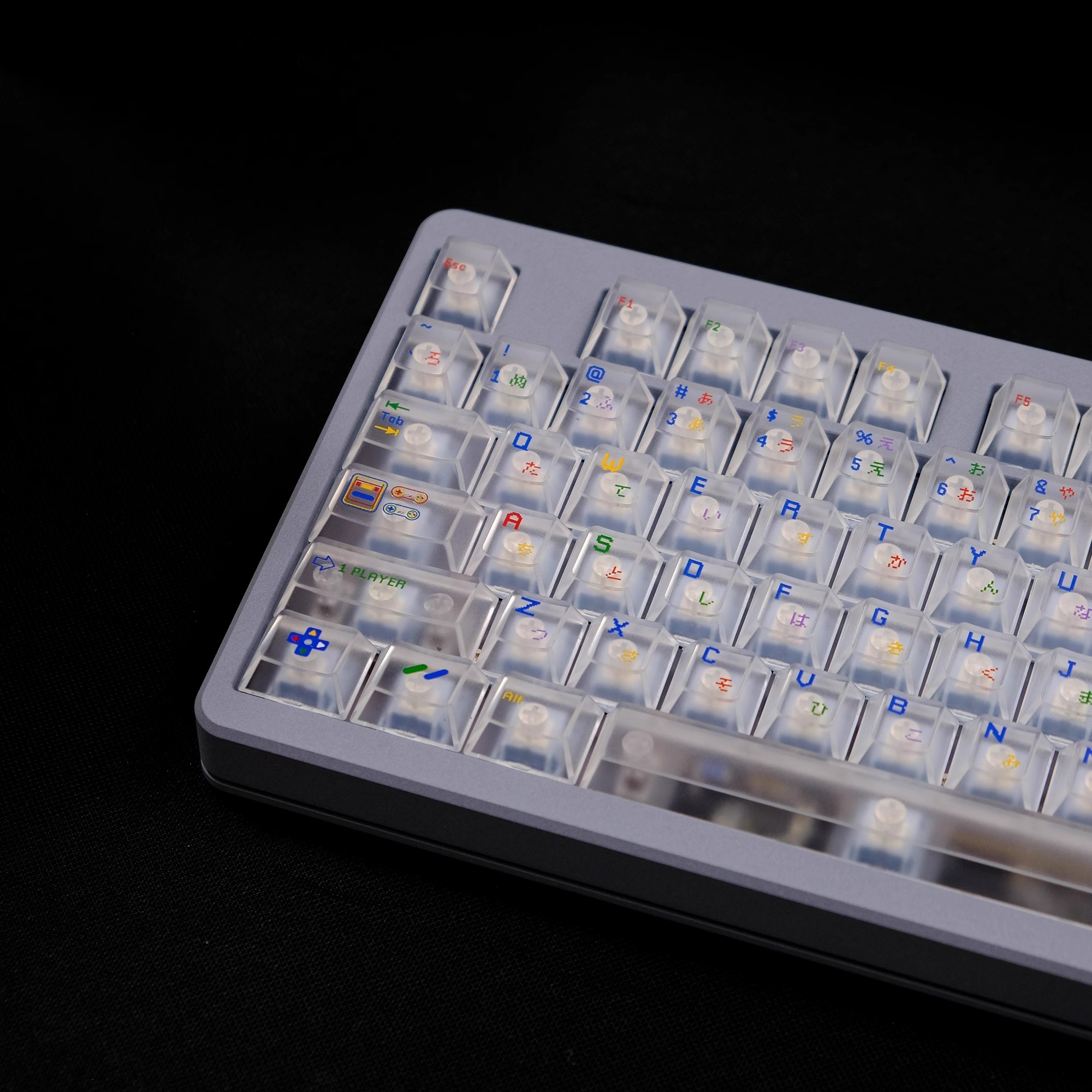 Keycap Cherry SFC PC Xuyên led Mintcap
