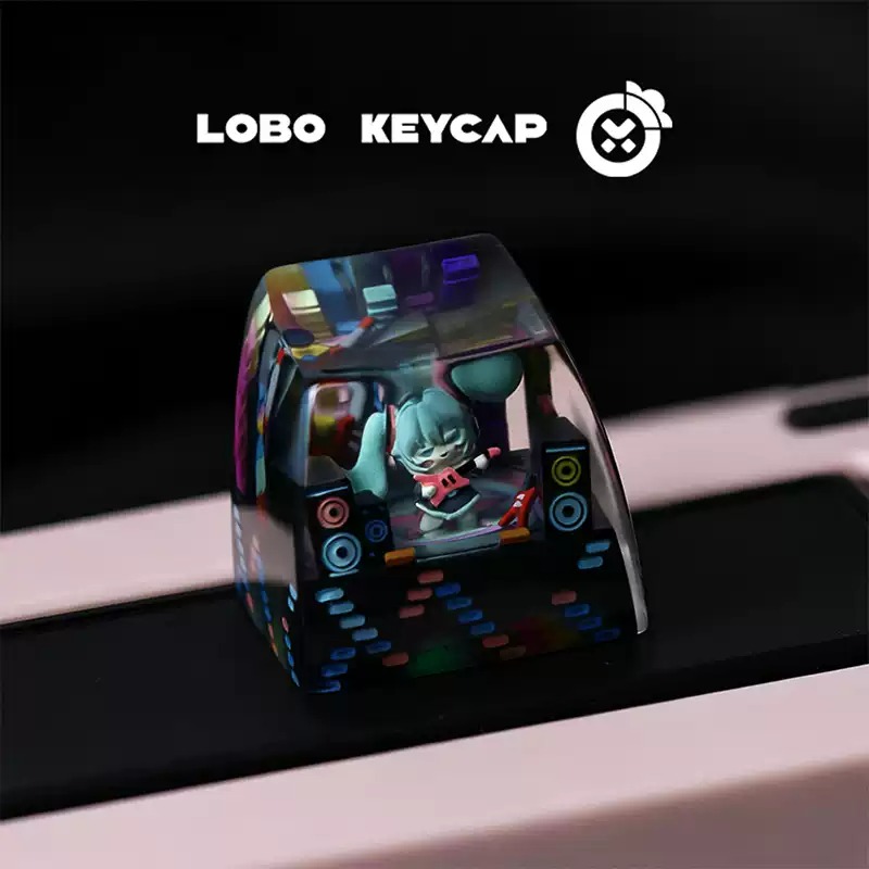 Keycap Artisan Lobo Hatsune Miku Cyber Twin