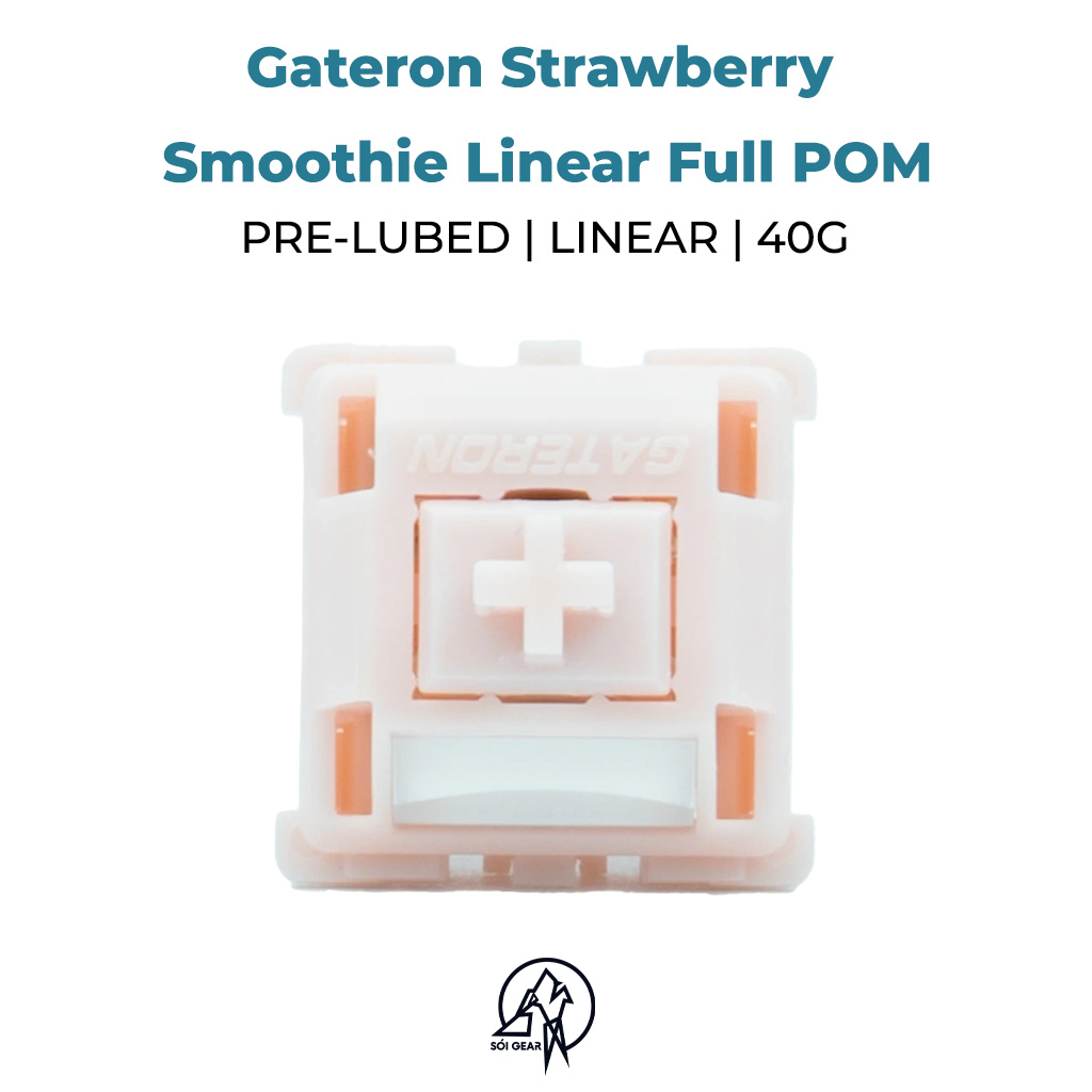 Switch Gateron Strawberry Smoothie Linear Full POM