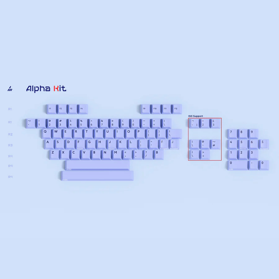 Keycap PBTFans Voyager Cherry PBT Dyesub