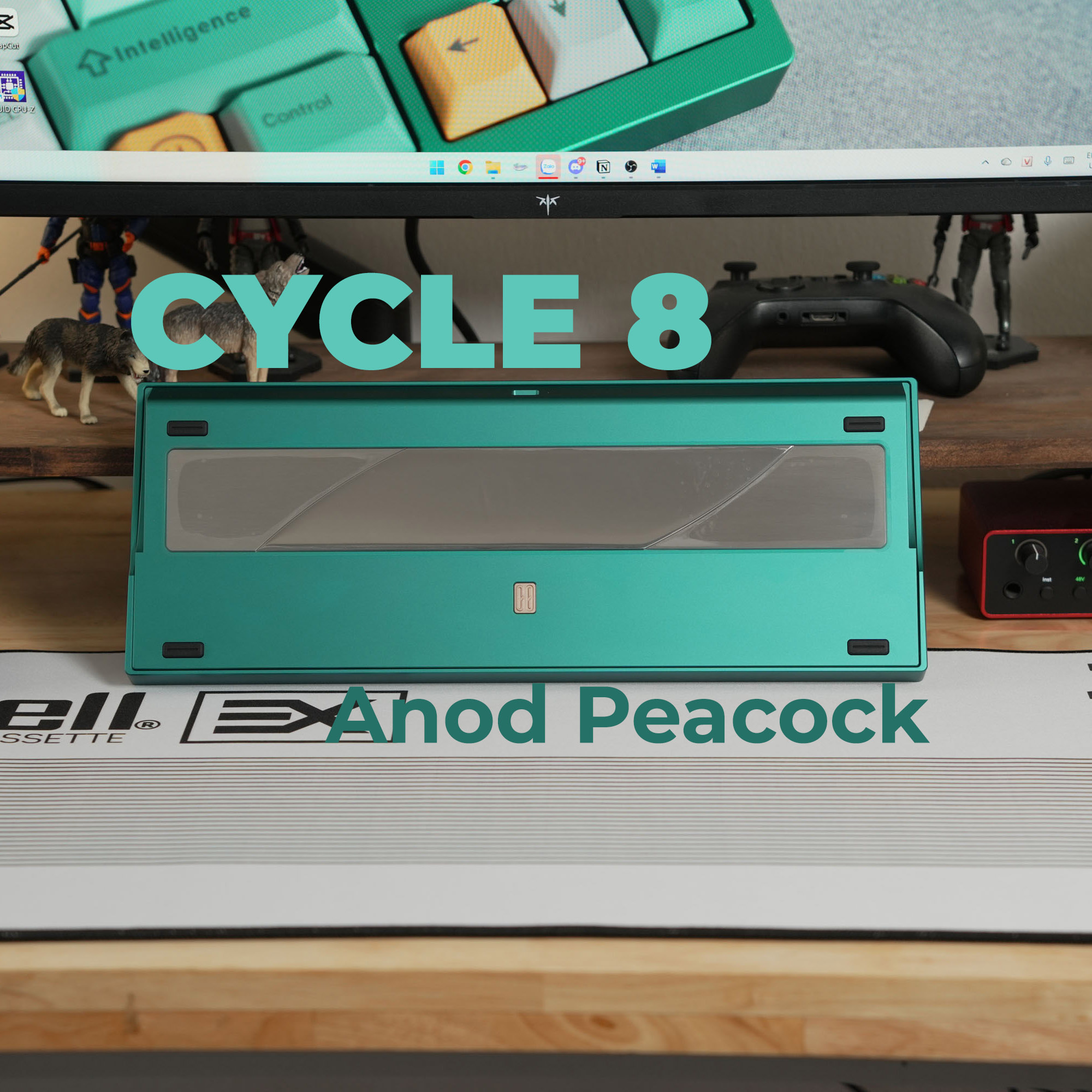 [Prebuilt by Sói] Cycle 8 Peacock WKL - Gateron Sea Salt Smoothie - Aifei Chemical 003