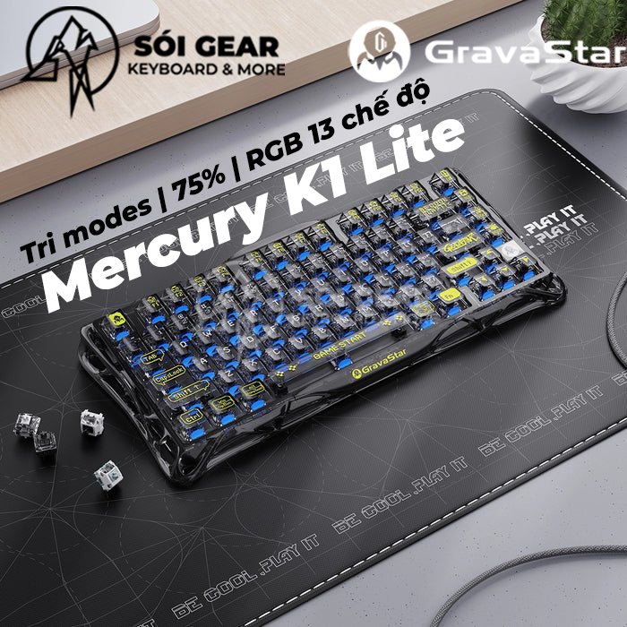 Bàn phím cơ GravaStar Mercury K1 Lite