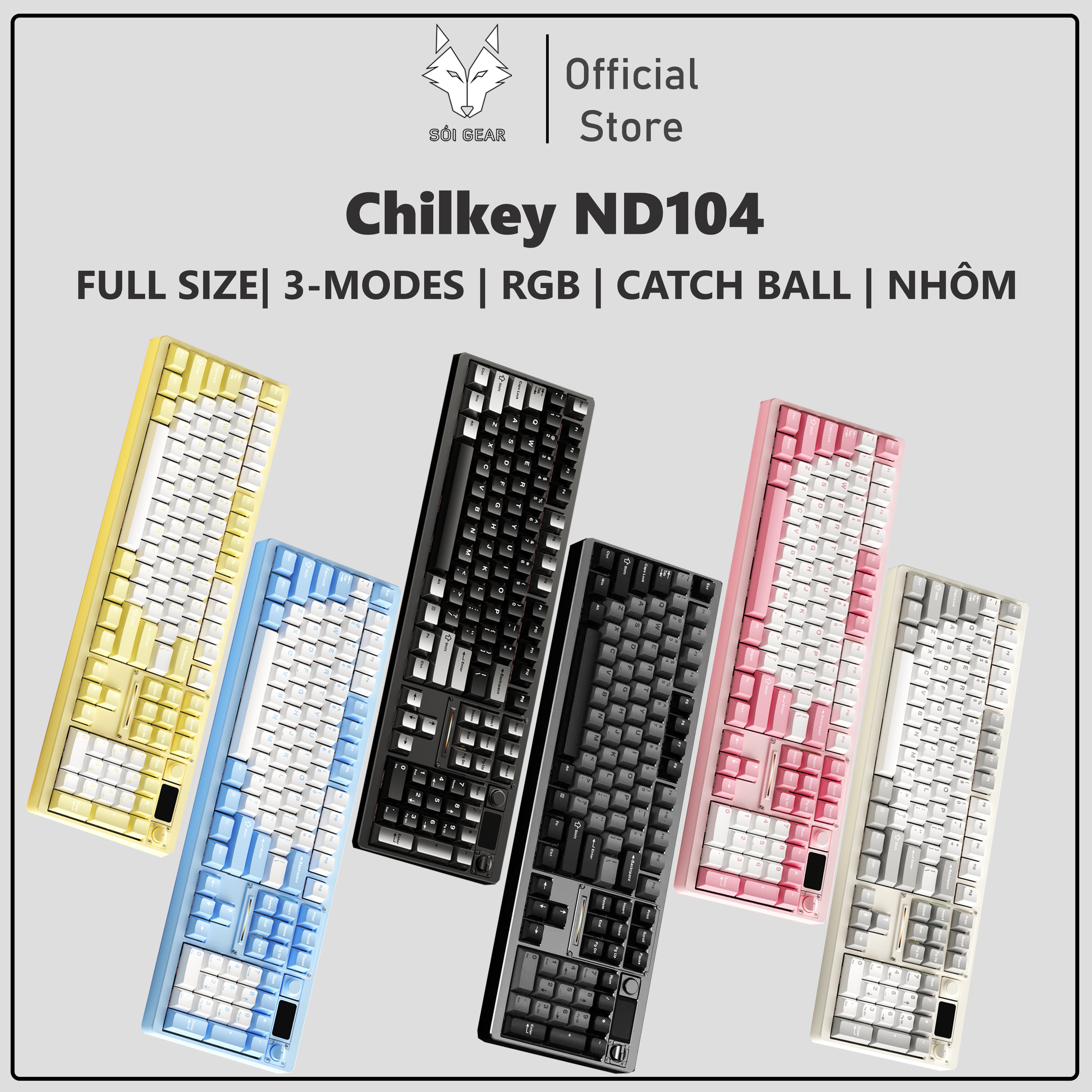 [Pre-Order] Bàn phím cơ Chilkey ND104