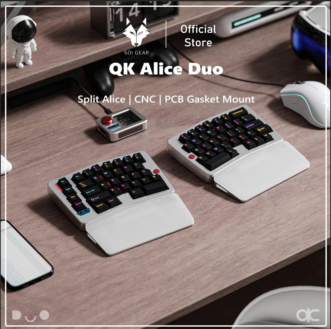 [In Stock] KIT Bàn phím QK Alice Duo