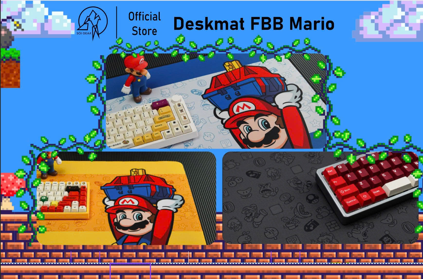 [In Stock]  Deskmat FBB Mario