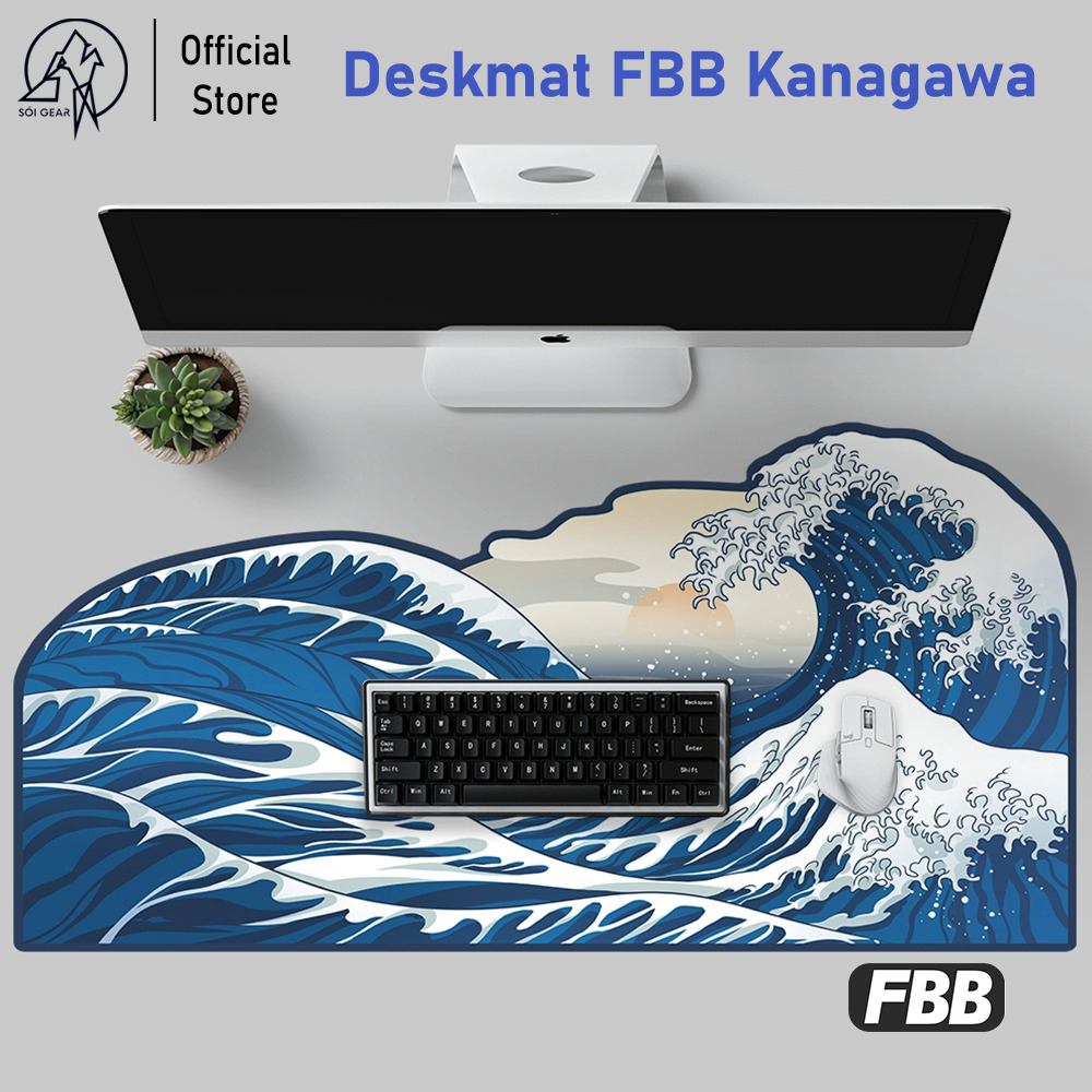 [In Stock] Deskmat FBB Làn sóng lớn Kanagawa