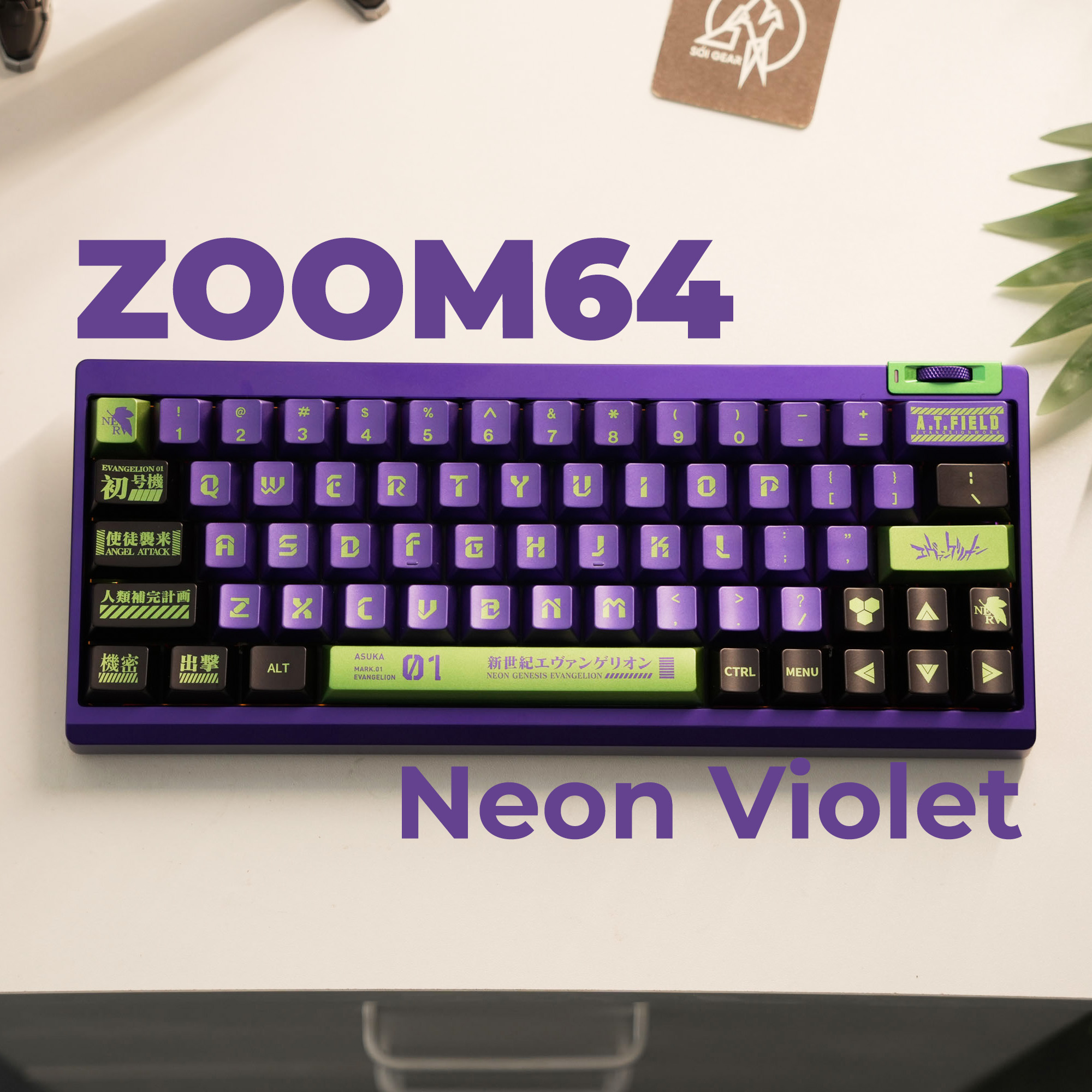 [Prebuilt by Sói] Zoom64 Neon Violet - TDX Jetliner - Mintcap Unit 01 Metal