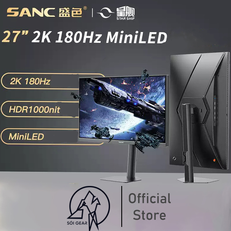 Màn hình SANC M72MV 27 Inch - QD Mini LED - Fast HVA - 2K -  180 Hz - HDR 1000 nit