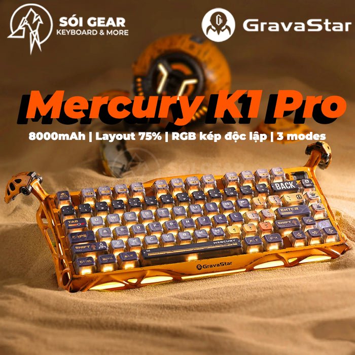 Bàn phím cơ GravaStar Mercury K1 Pro