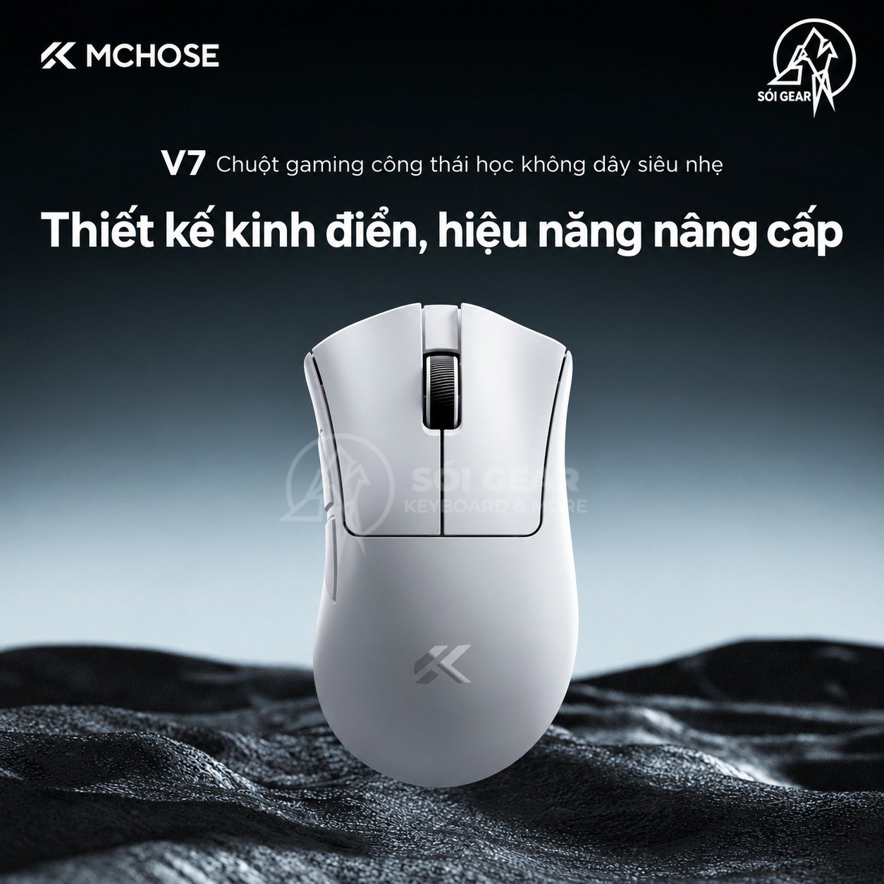 Chuột Gaming Không dây Mchose V7