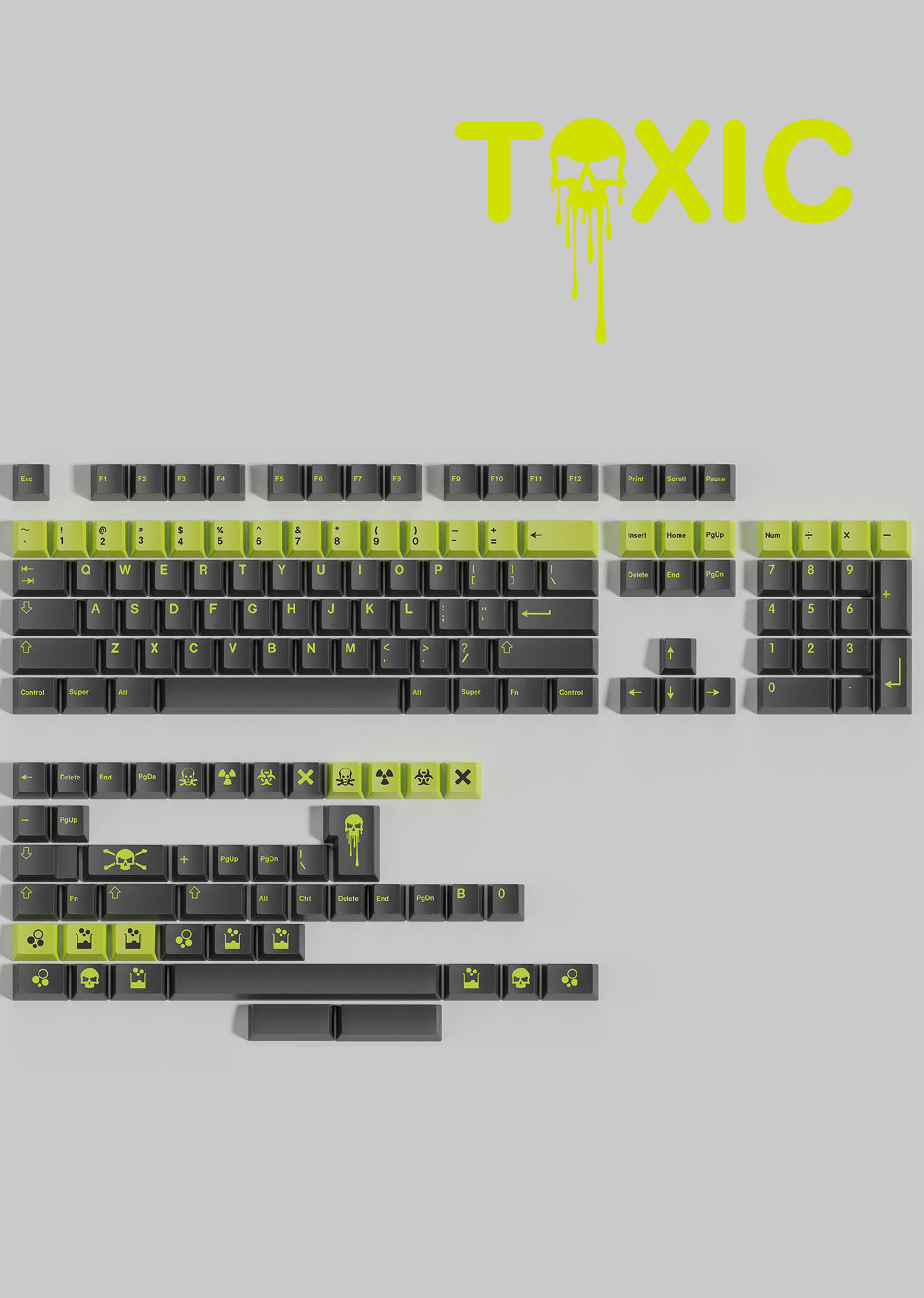 Keycap Walker Cherry  Toxic PBT Dyesub