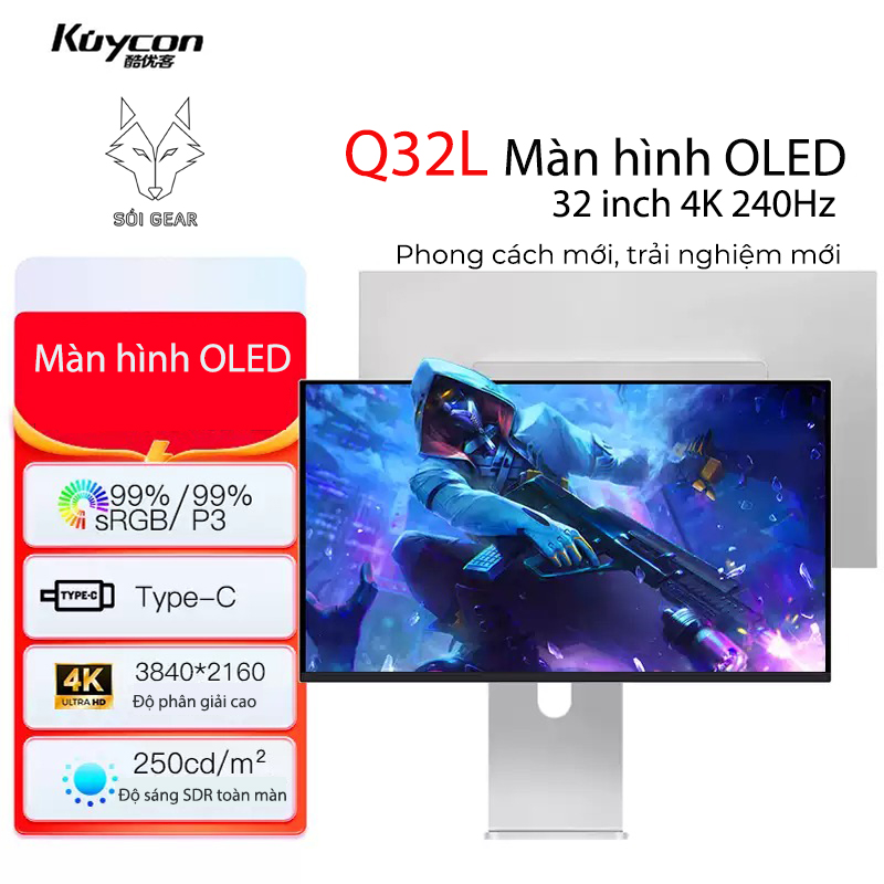 Màn hình Kuycon IPS 4K 240Hz 32 Inch Q32L