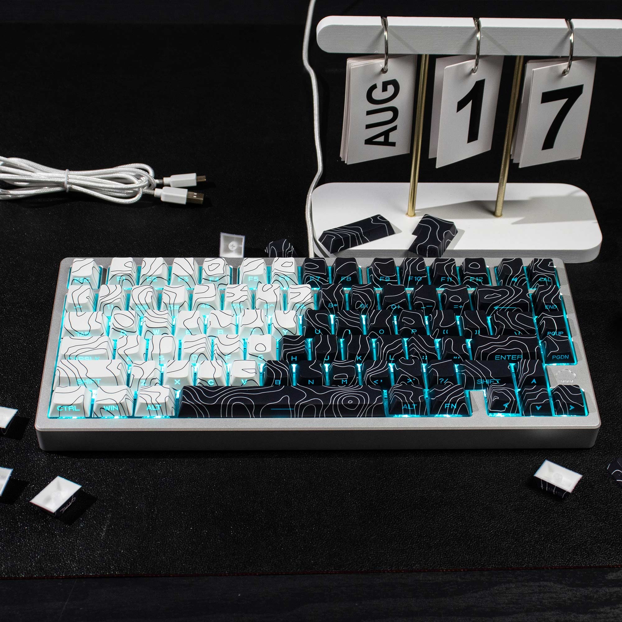 Keycap Cherry Đường Viền PBT Dyesub Xuyên Led