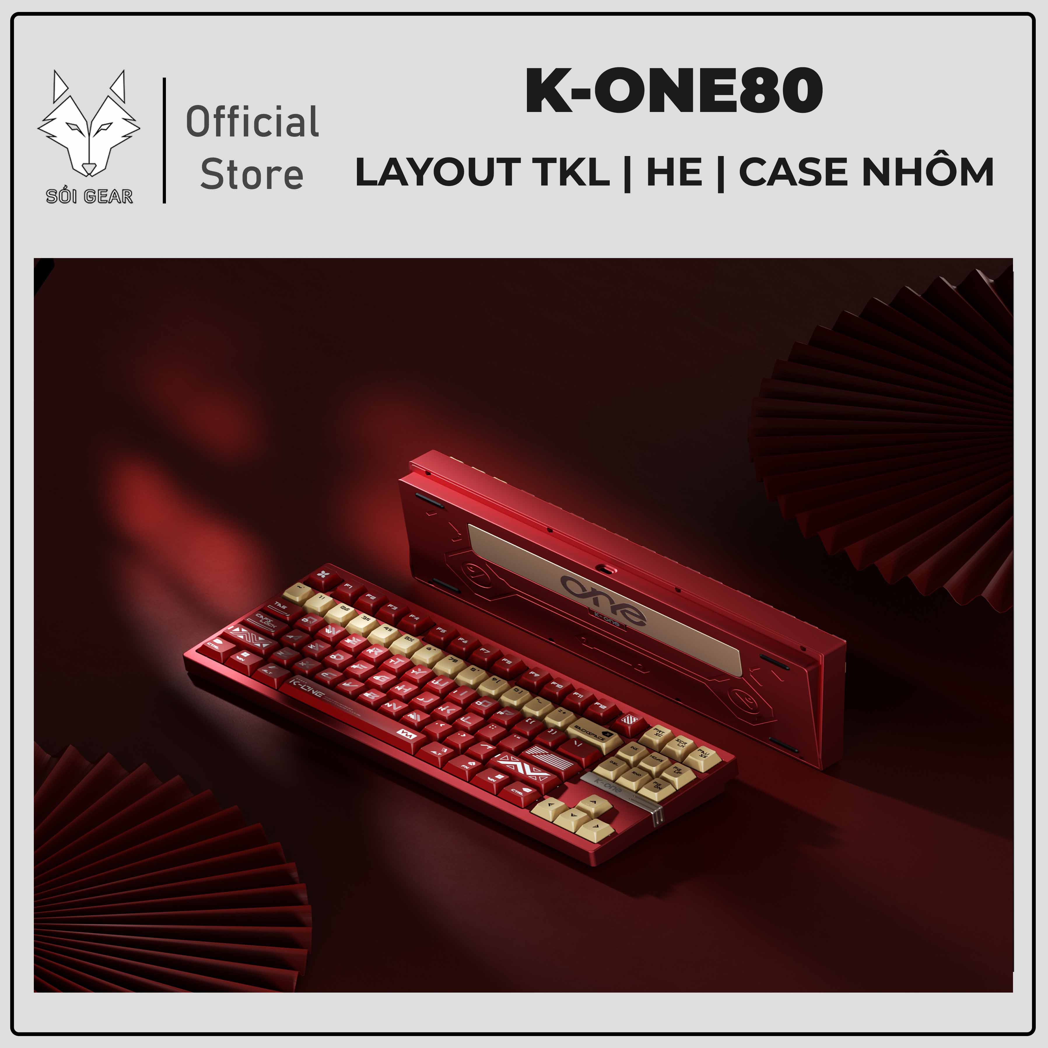 [In Stock] Bàn phím cơ K-ONE80 HE