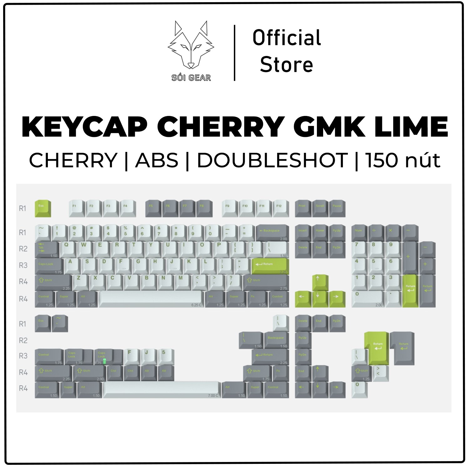 Keycap Cherry GMK Lime