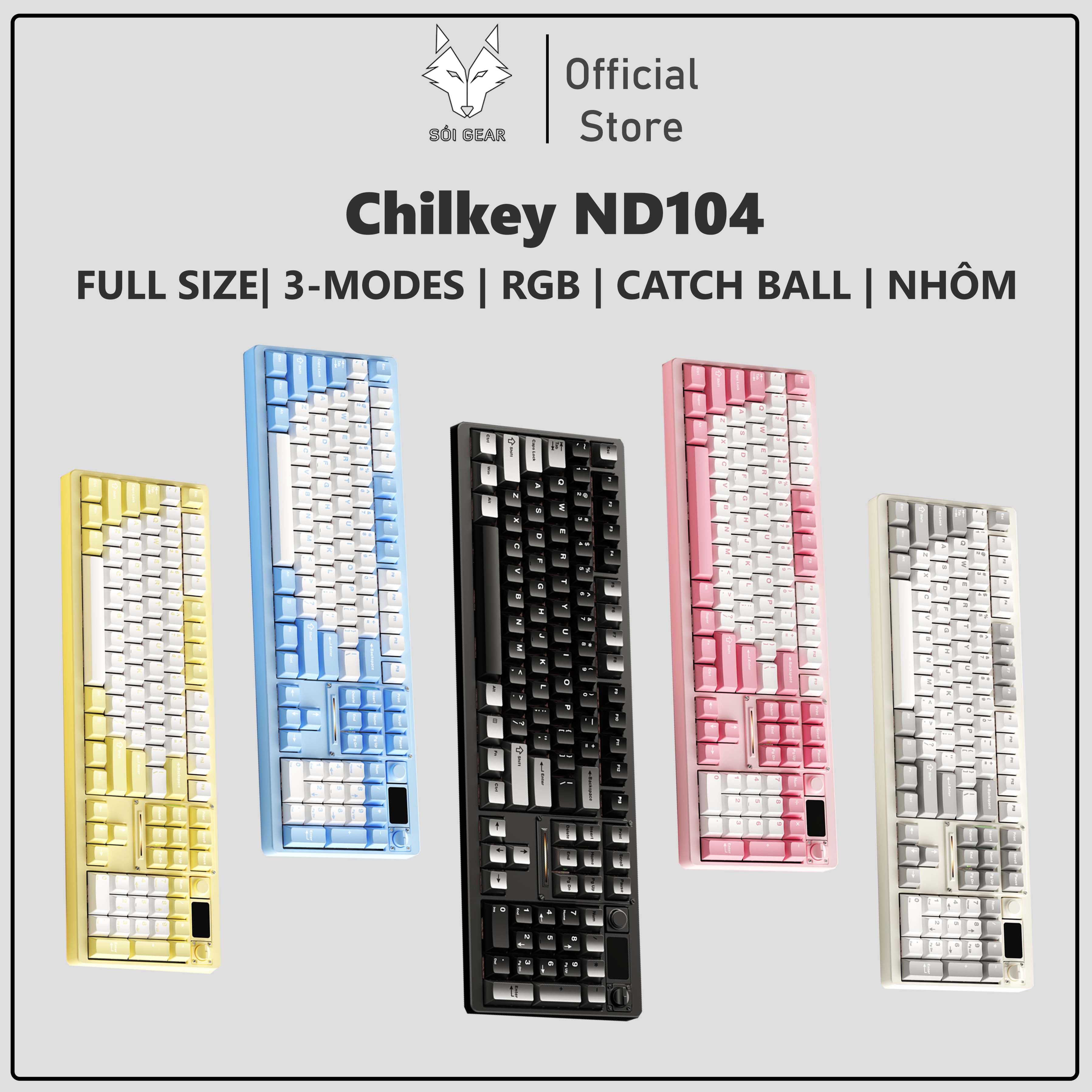 [Pre-Order] Bàn phím cơ Chilkey ND104