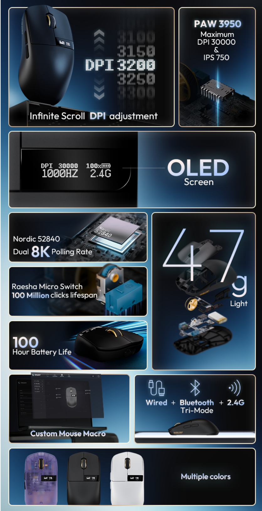 [Pre-order] Chuột Glacier LW 8K L