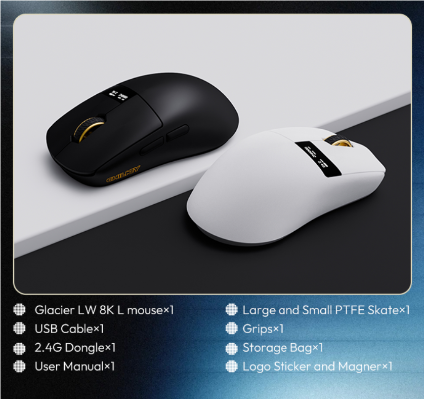 [Pre-order] Chuột Glacier LW 8K L