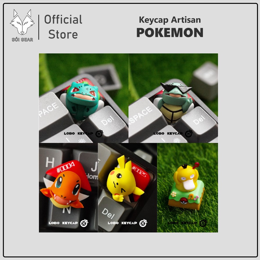Keycap Artisan Lobo Pokemon