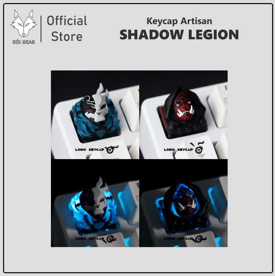Keycap Artisan Lobo Shadow Legion