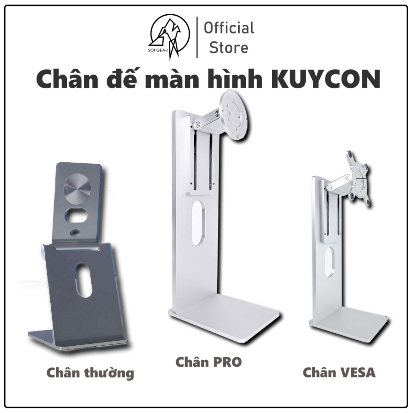 Chân đế màn hình Kuycon