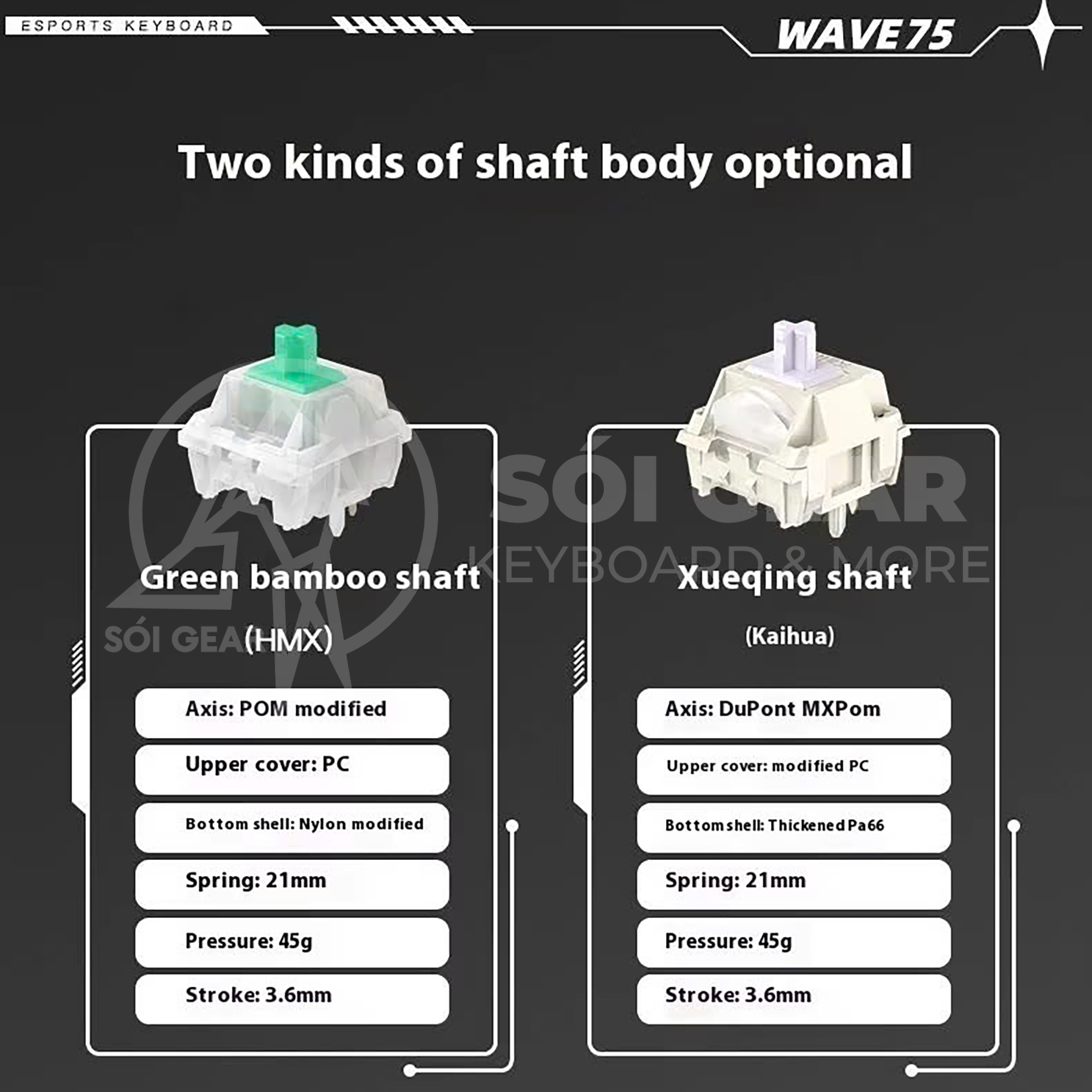 Bàn phím cơ Wave75 Prebuilt