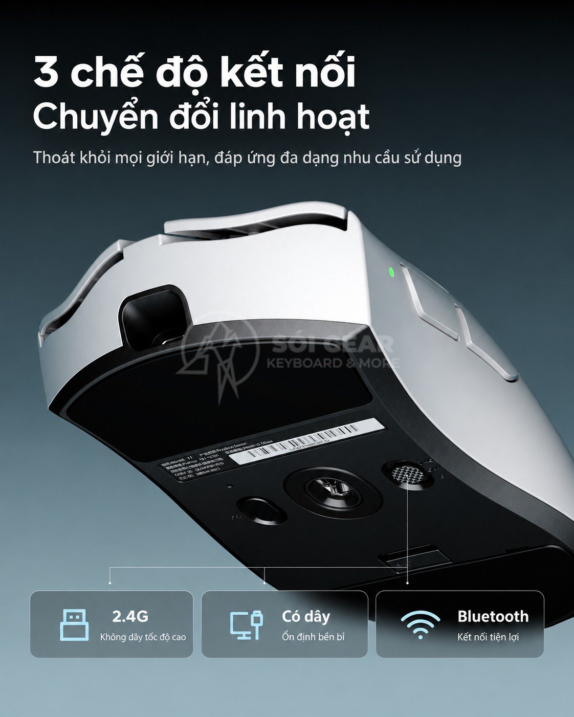 Chuột Gaming Không dây Mchose V7