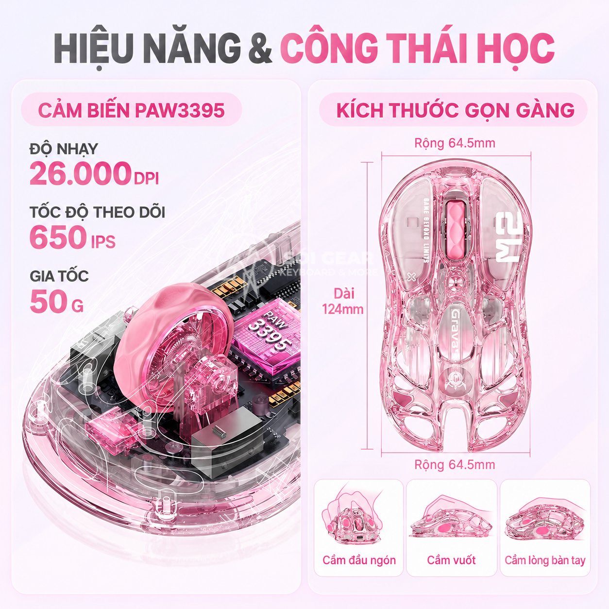 Chuột GravaStar Mercury M2