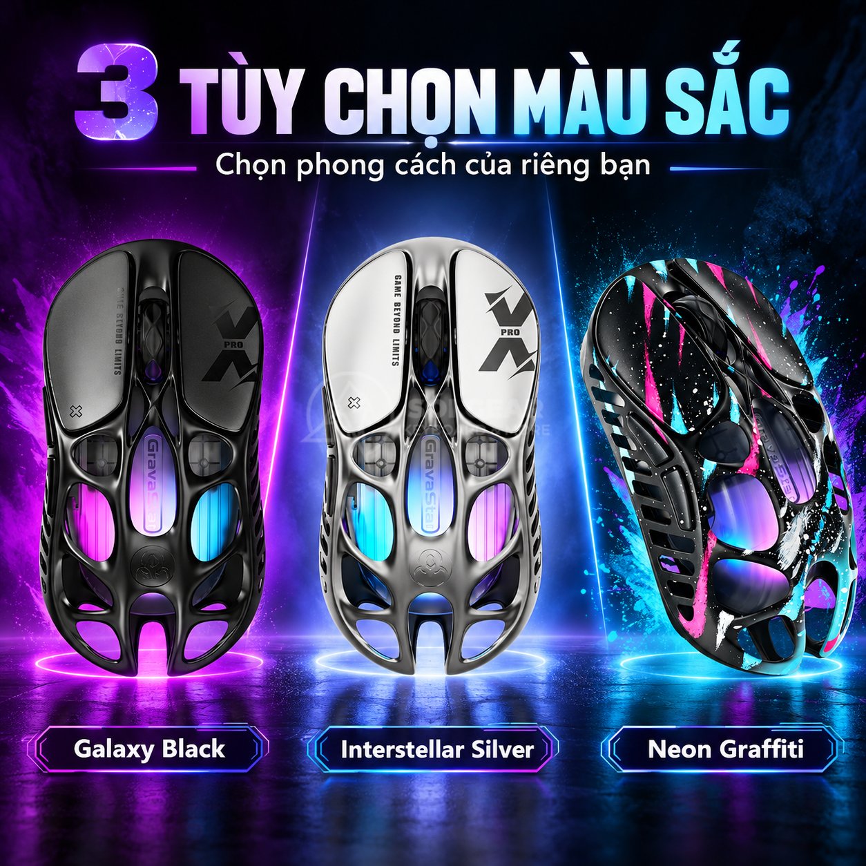 Chuột GravaStar Mercury X Pro (kèm 8K Dongle)