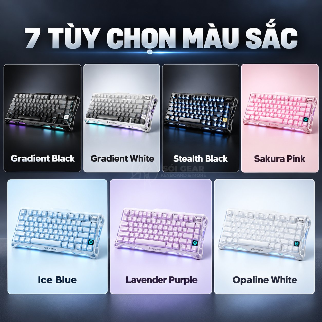 Bàn phím cơ GravaStar Mercury K1