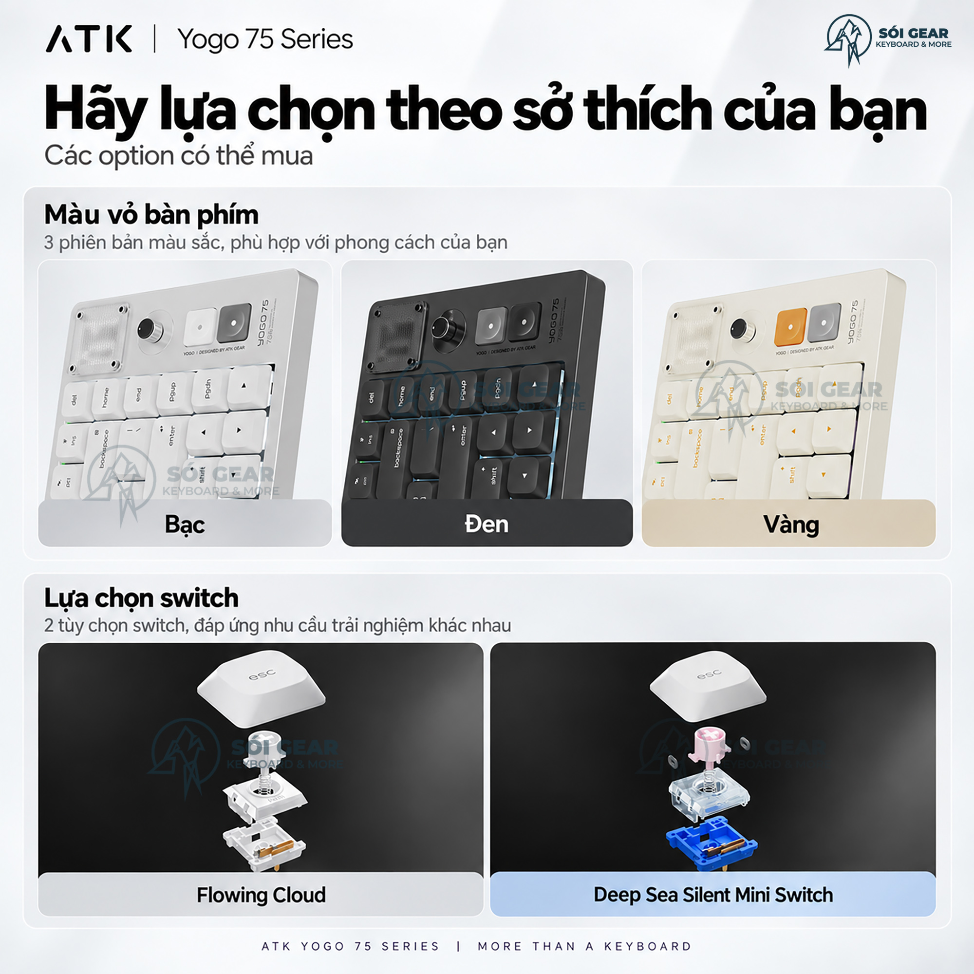 [In Stock] Bàn phím ATK Yogo 75 Series Low Profile